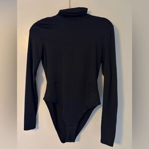 H&M Black Long Sleeve One-Piece Bodysuit